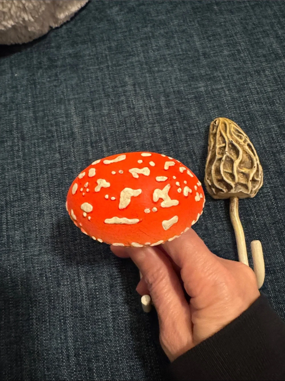 Terrain - Set of 2 Mushroom Wall Hooks - Decorative Home Wall Decor - Never Used